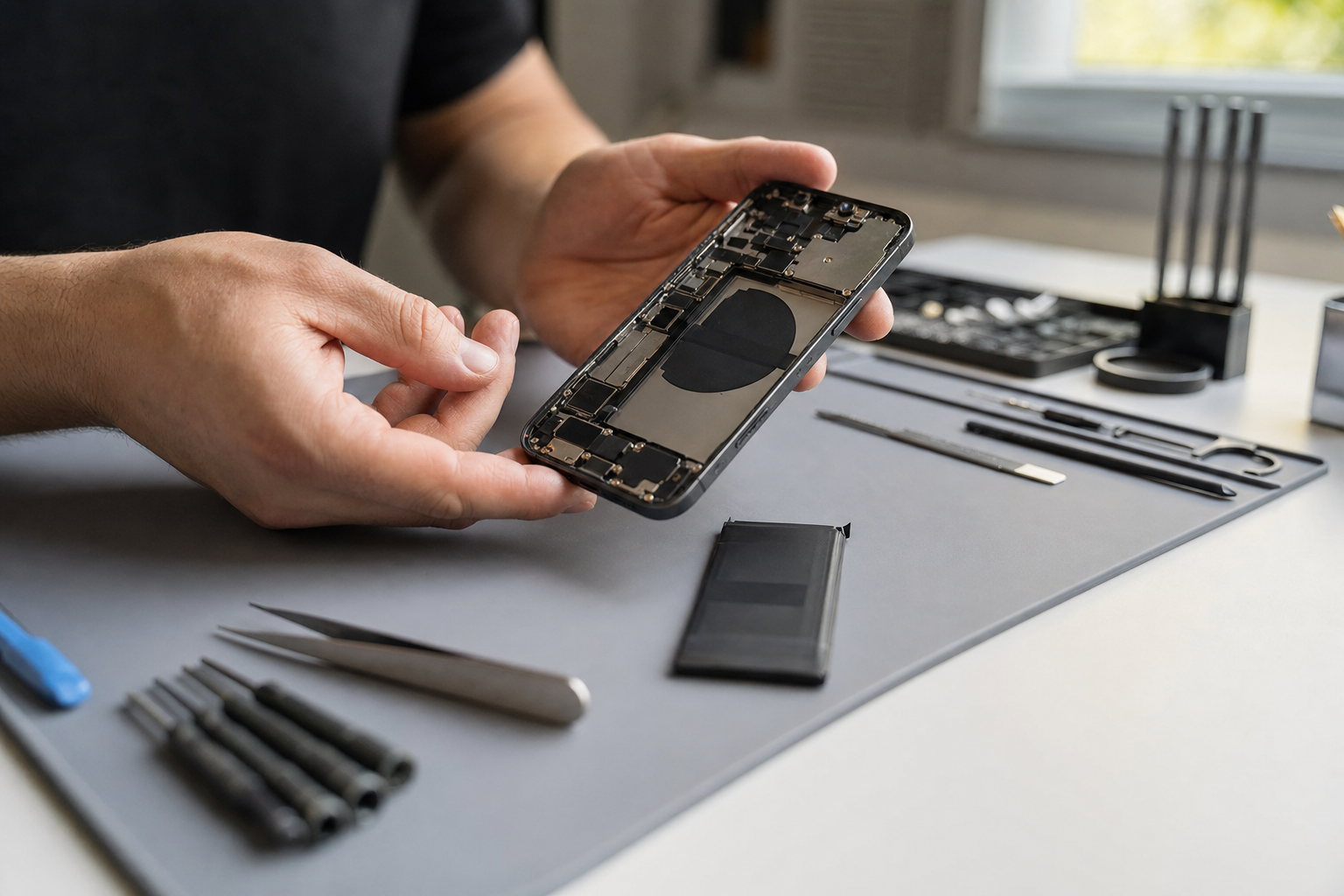 Remplacer la batterie de son smartphone : batterie de téléphone usée